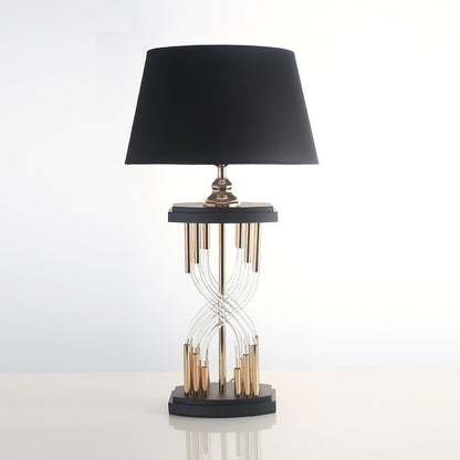 Rock And Rule Table Lamp Dia 15.7″ x H 31.4″ / Dia 40cm x H 80cm / Black + Gold / US plug Table lamp