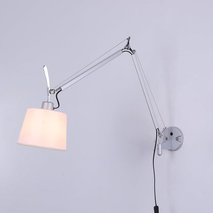 Rocker Modern Design Wall Lamp Dia 7.9″ x H 9.4″ / Dia 20cm x H 24cm / Fog Silver Color & White / US Plug Wall lamp