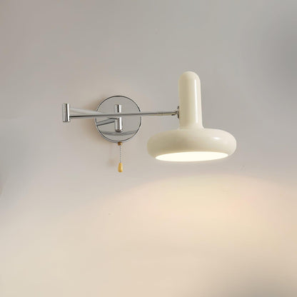 Rocker Wall Light Dia 7.9″ x H 7.9″ / Dia 20cm x H 20cm / Chrome + Cream Wall lamp