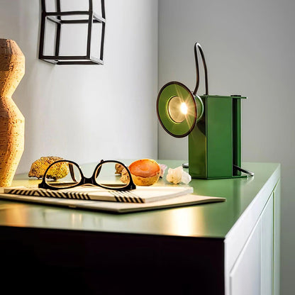 Roland Camera Table Light L 7.7″ x W 4.1″ x H 7.4″ / L 19.5cm x W 10.3cm x H 18.8cm / Green / US Plug Table lamp