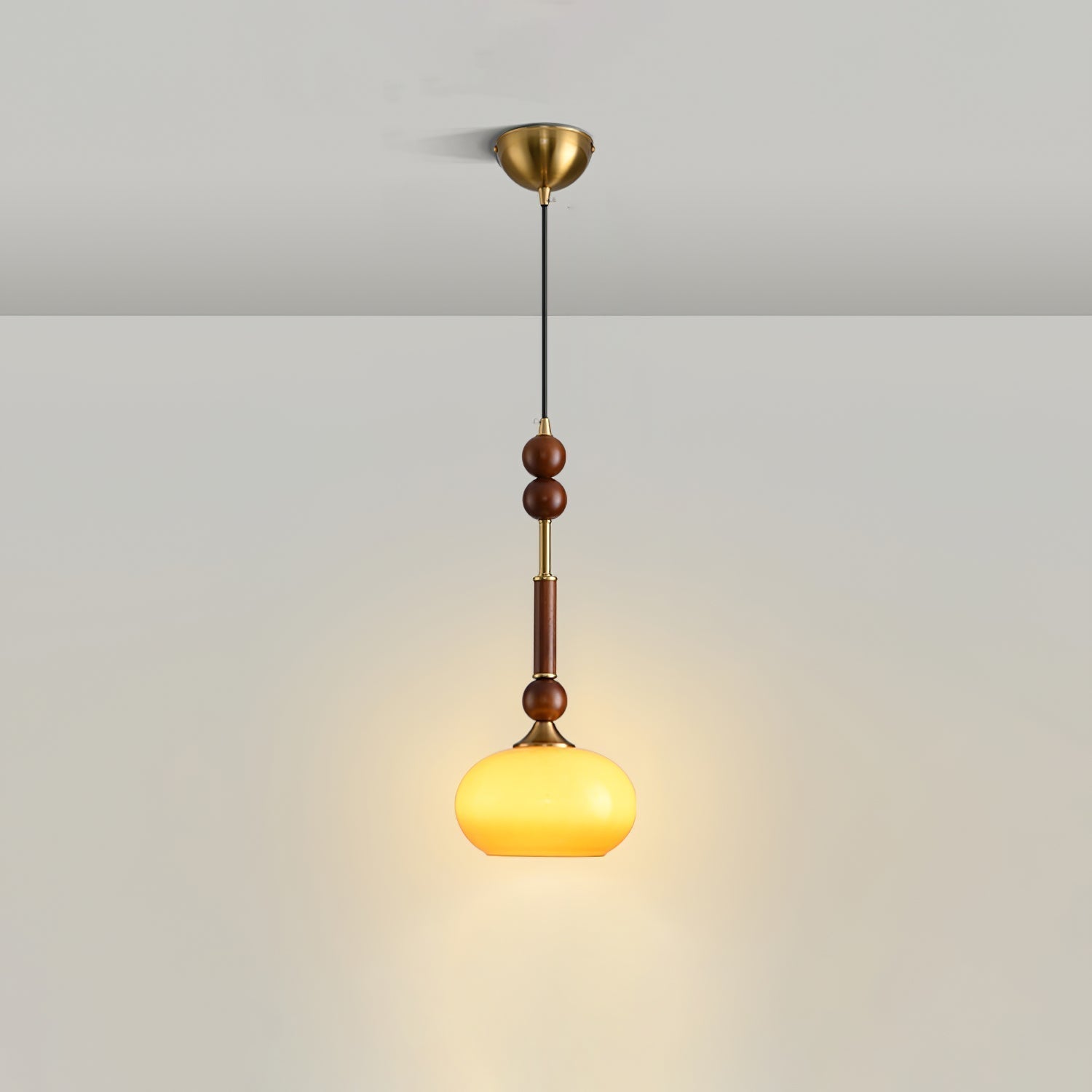 Roma Pendant Lamp Model A1: Dia 7.1″ x H 16.9″ Pendant light