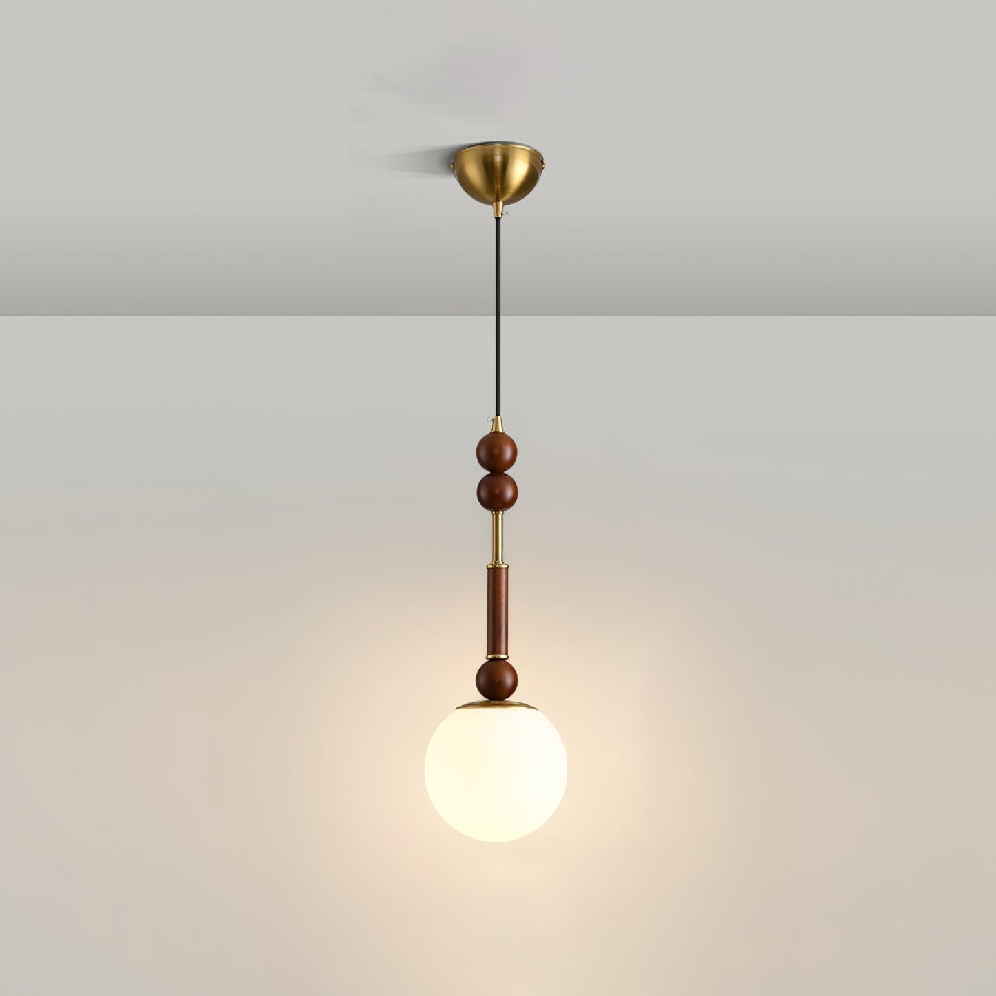Roma Pendant Lamp Model C1: Dia 7.1″ x H 16.9″ Pendant light