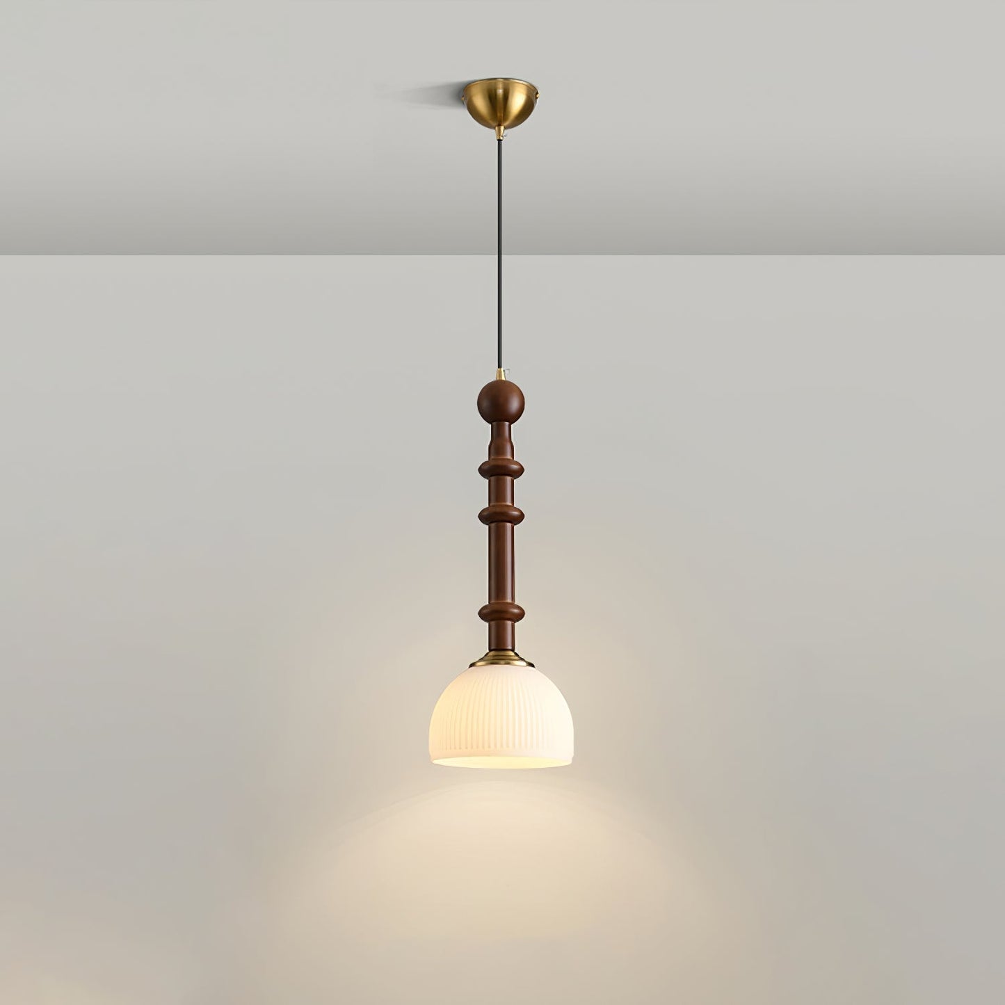 Roma Pendant Lamp Model B2: Dia 7.1″ x H 16.9″ Pendant light