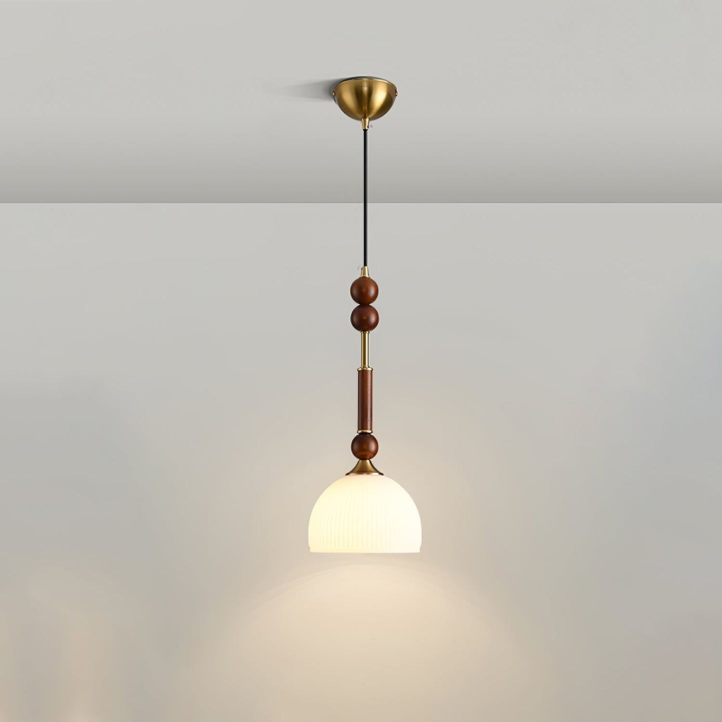 Roma Pendant Lamp Model B1: Dia 7.1″ x H 16.9″ Pendant light