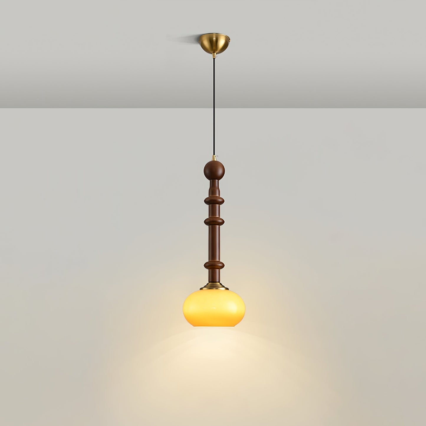 Roma Pendant Lamp Model A2: Dia 7.1″ x H 16.9″ Pendant light