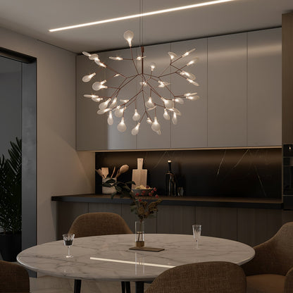 Rose Gold Firefly LED Chandelier Chandelier