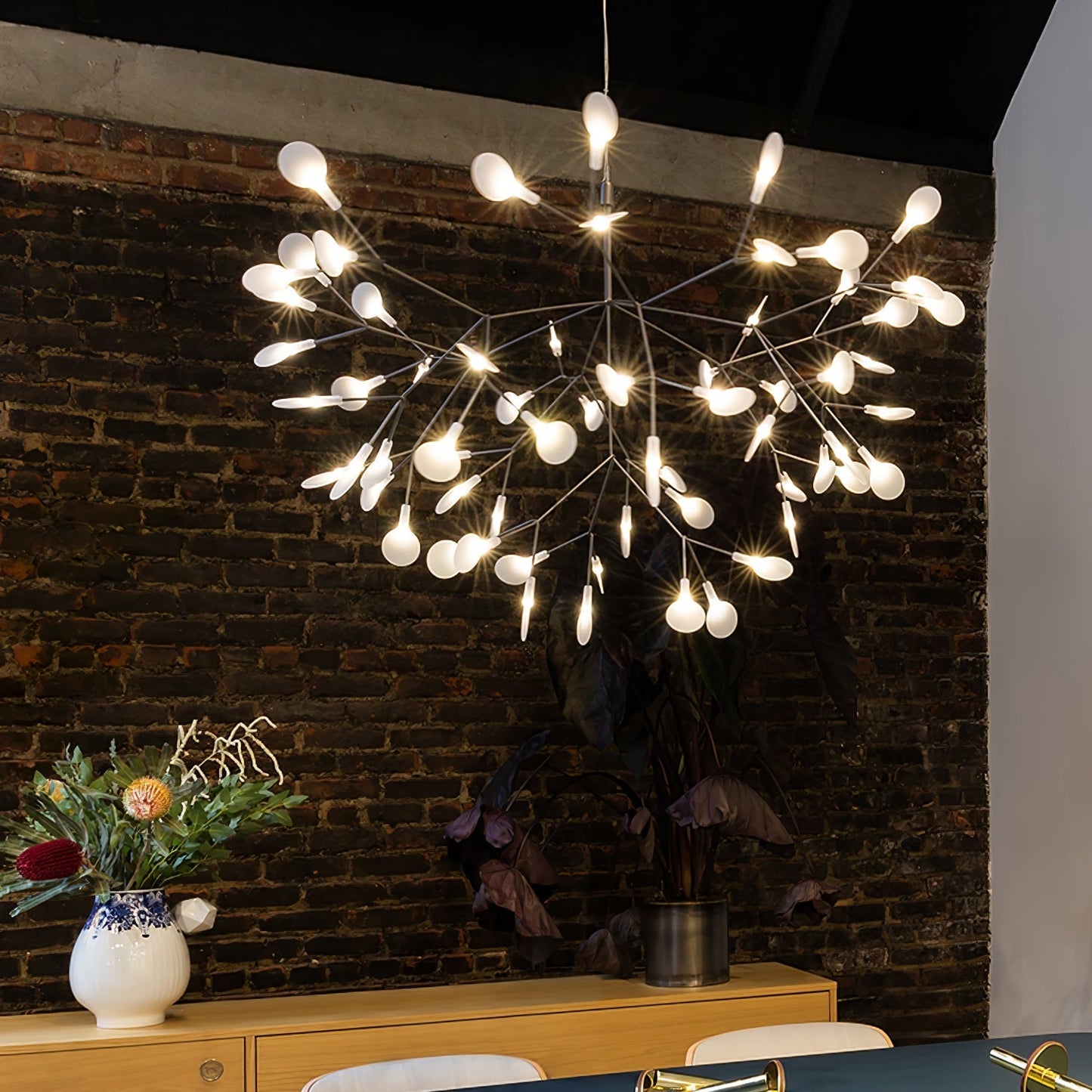 Rose Gold Firefly LED Chandelier Chandelier