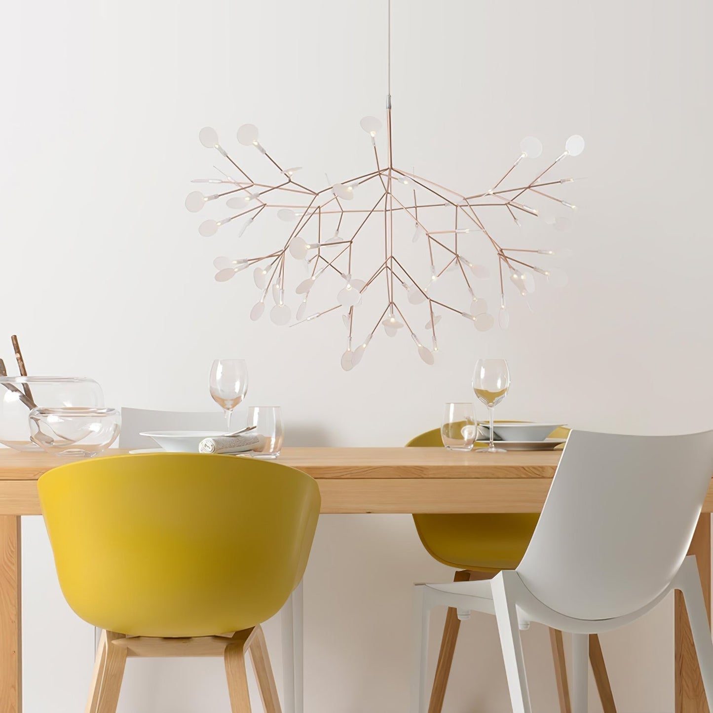 Rose Gold Firefly LED Chandelier Chandelier