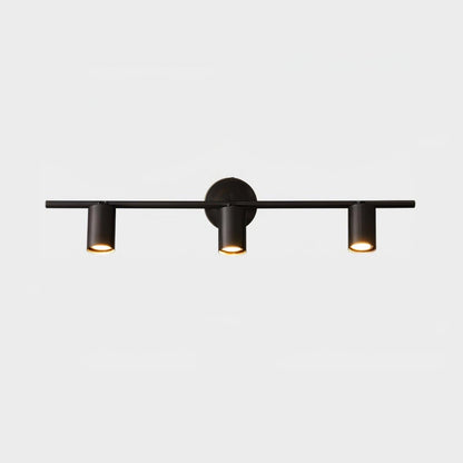 Rotatable Spotlight Wall Light 3 lamps L 29.5″ x W 4.7″ x H 6.9″ / L 75 cm x W 12cm x H 17.5cm / Black brushed gold