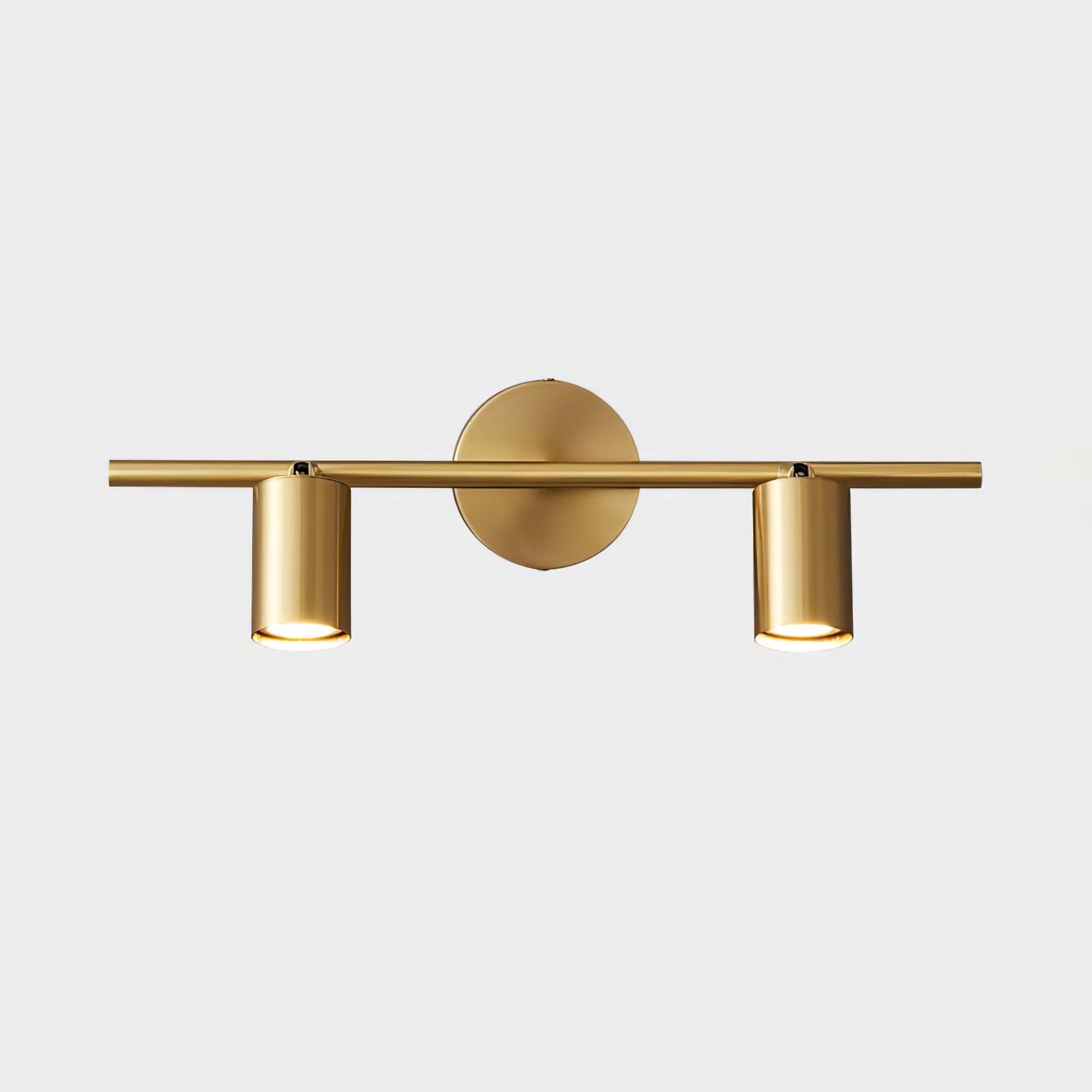 Rotatable Spotlight Wall Light 2 lamps L 19.7″ x W 4.7″ x H 6.9″ / L 50 cm x W 12cm x H 17.5cm / Brass Wall lamp