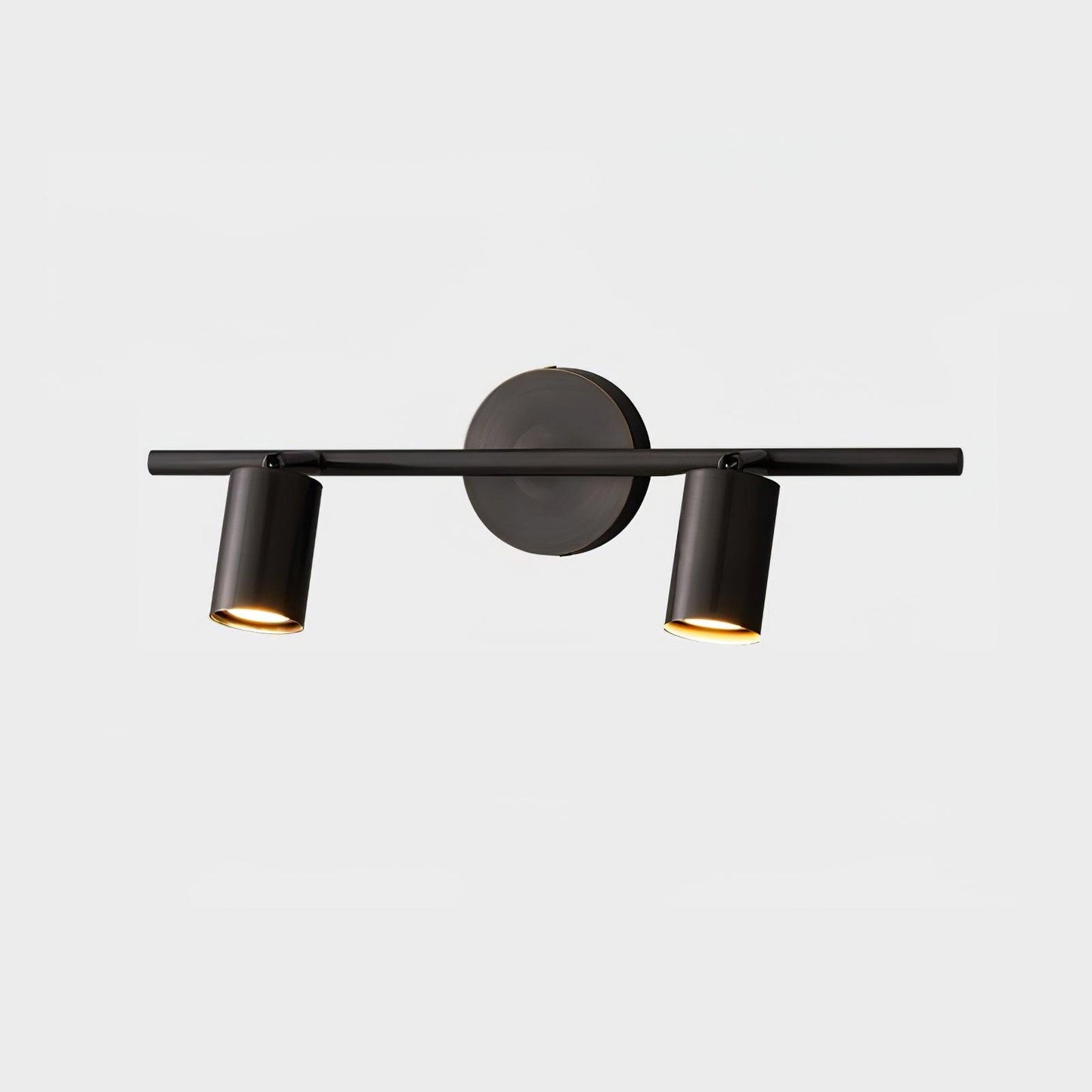 Rotatable Spotlight Wall Light 2 lamps L 19.7″ x W 4.7″ x H 6.9″ / L 50 cm x W 12cm x H 17.5cm / Black brushed gold
