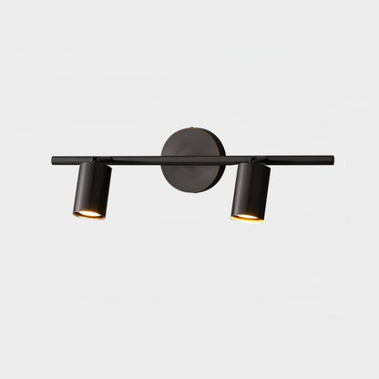 Rotatable Spotlight Wall Light 2 lamps L 19.7″ x W 4.7″ x H 6.9″ / L 50 cm x W 12cm x H 17.5cm / Black brushed gold