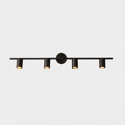 Rotatable Spotlight Wall Light 4 lamps L 39.4″ x W 4.7″ x H 6.9″ / L 100 cm x W 12cm x H 17.5cm / Black brushed gold