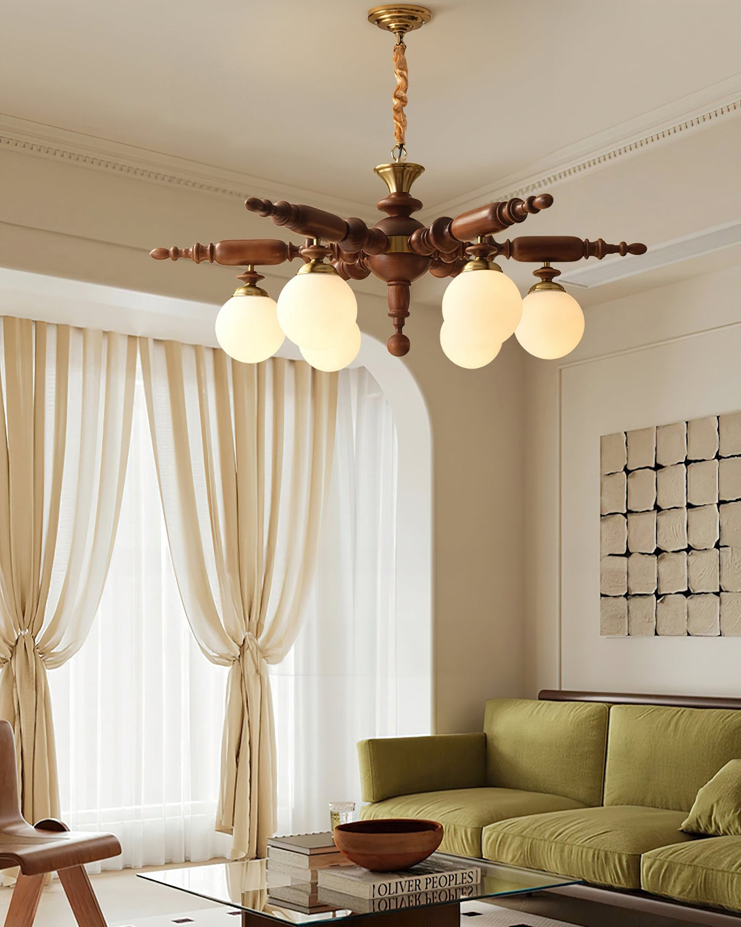 Rotating Stick Chandelier Chandelier