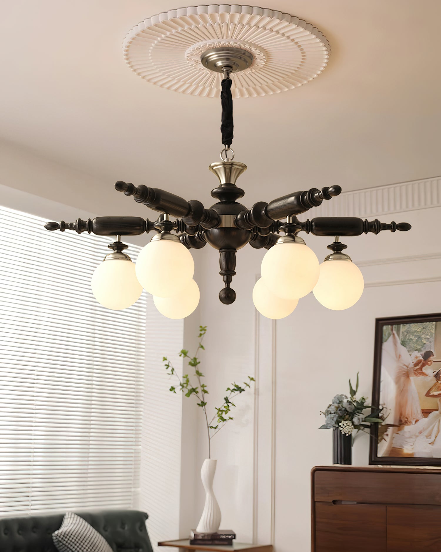 Rotating Stick Chandelier Chandelier