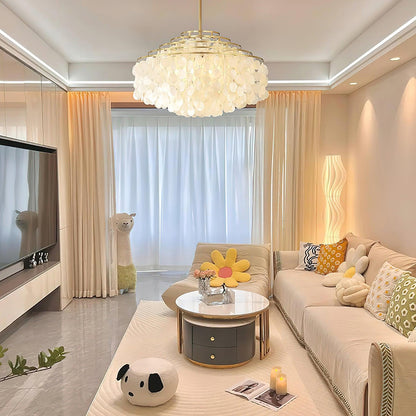 Round Shell Chandelier B Chandelier