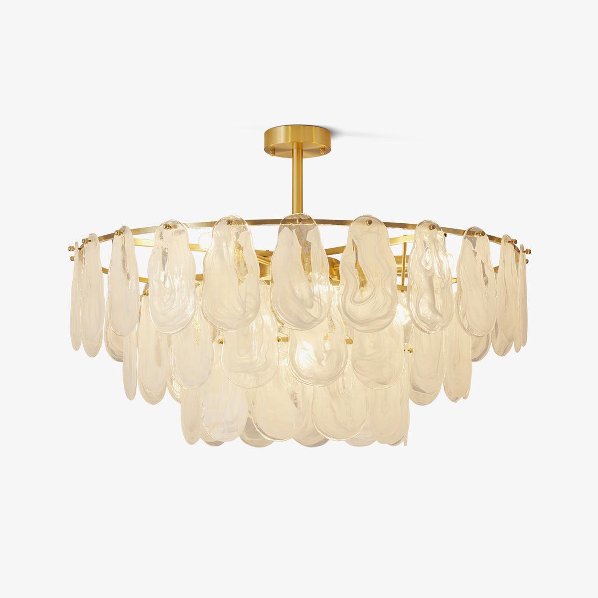 Round Cloud Glass Pendant Light Chandelier