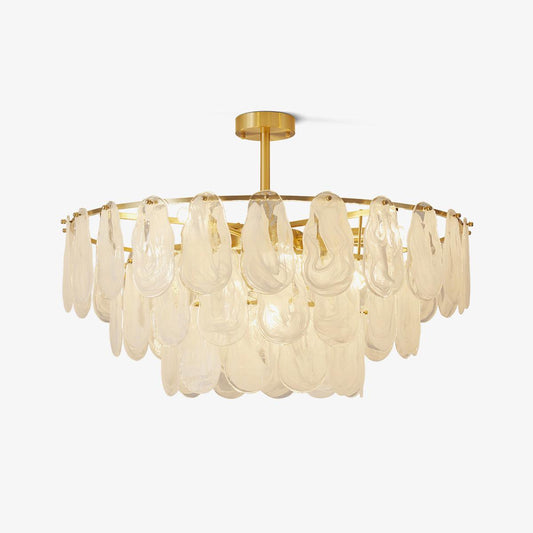 Round Cloud Glass Pendant Light Chandelier