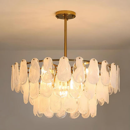 Round Cloud Glass Pendant Light Chandelier