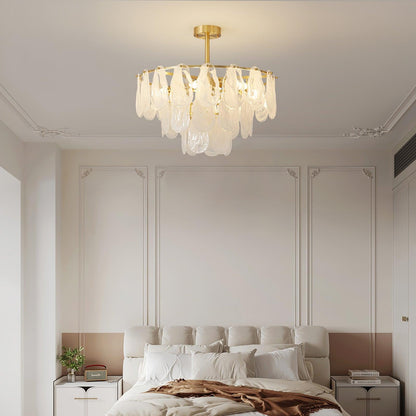 Round Cloud Glass Pendant Light Chandelier