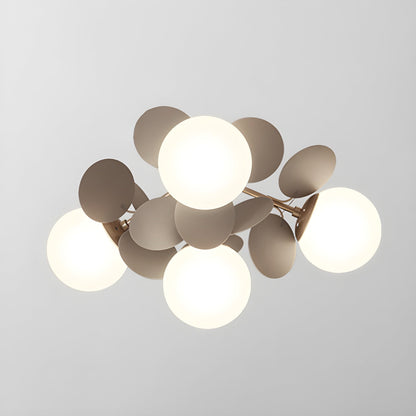 Round Macaron Ceiling Lamp 4 heads Dia 18.5″ x H 11″ / Grey Ceiling lamp