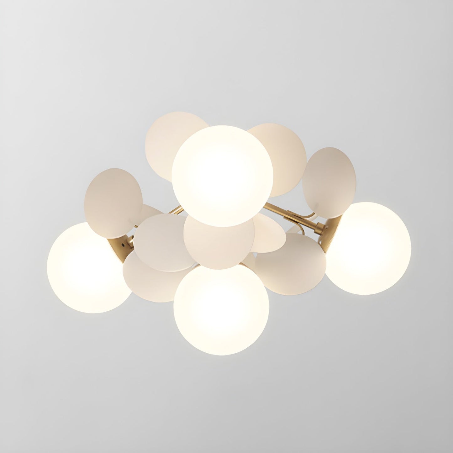 Round Macaron Ceiling Lamp 4 heads ? 18.5″ x H 11″ / White Ceiling lamp