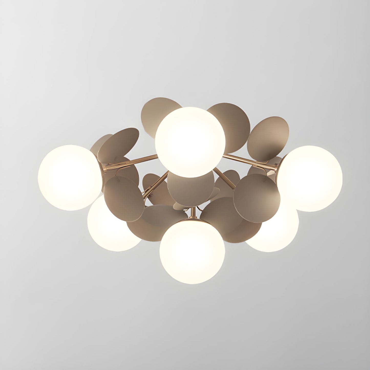 Round Macaron Ceiling Lamp 6 heads ? 21.7″ x H 12.6″ / Grey Ceiling lamp