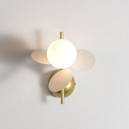 Round Macaron Wall Lamp ? 9.3″ x H 9.8″ / Dia 23.5cm x H 25cm / White Wall lamp