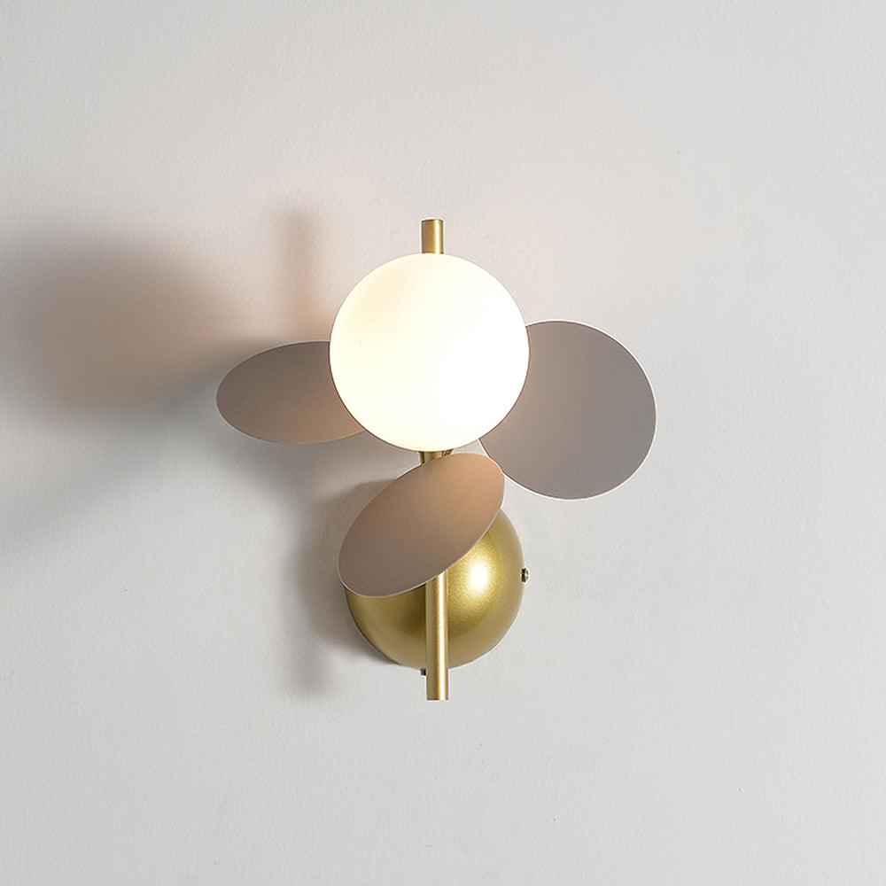 Round Macaron Wall Lamp ? 9.3″ x H 9.8″ / Dia 23.5cm x H 25cm / Grey Wall lamp