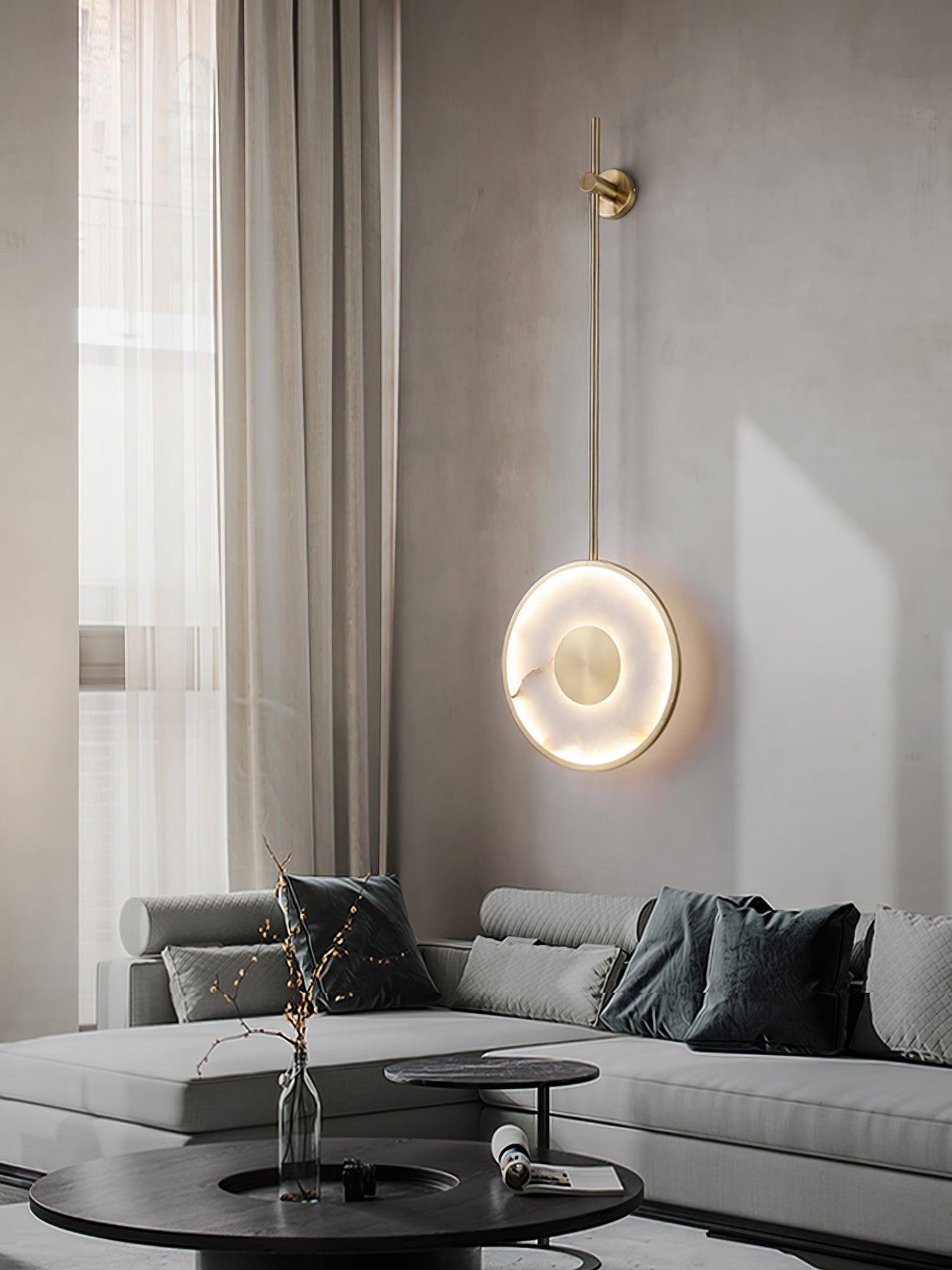 Round Alabaster Wall Lamp Wall lamp