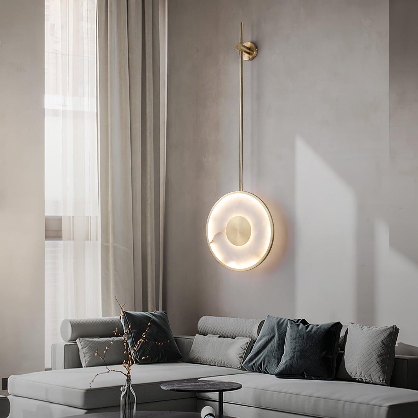 Round Alabaster Wall Lamp Wall lamp