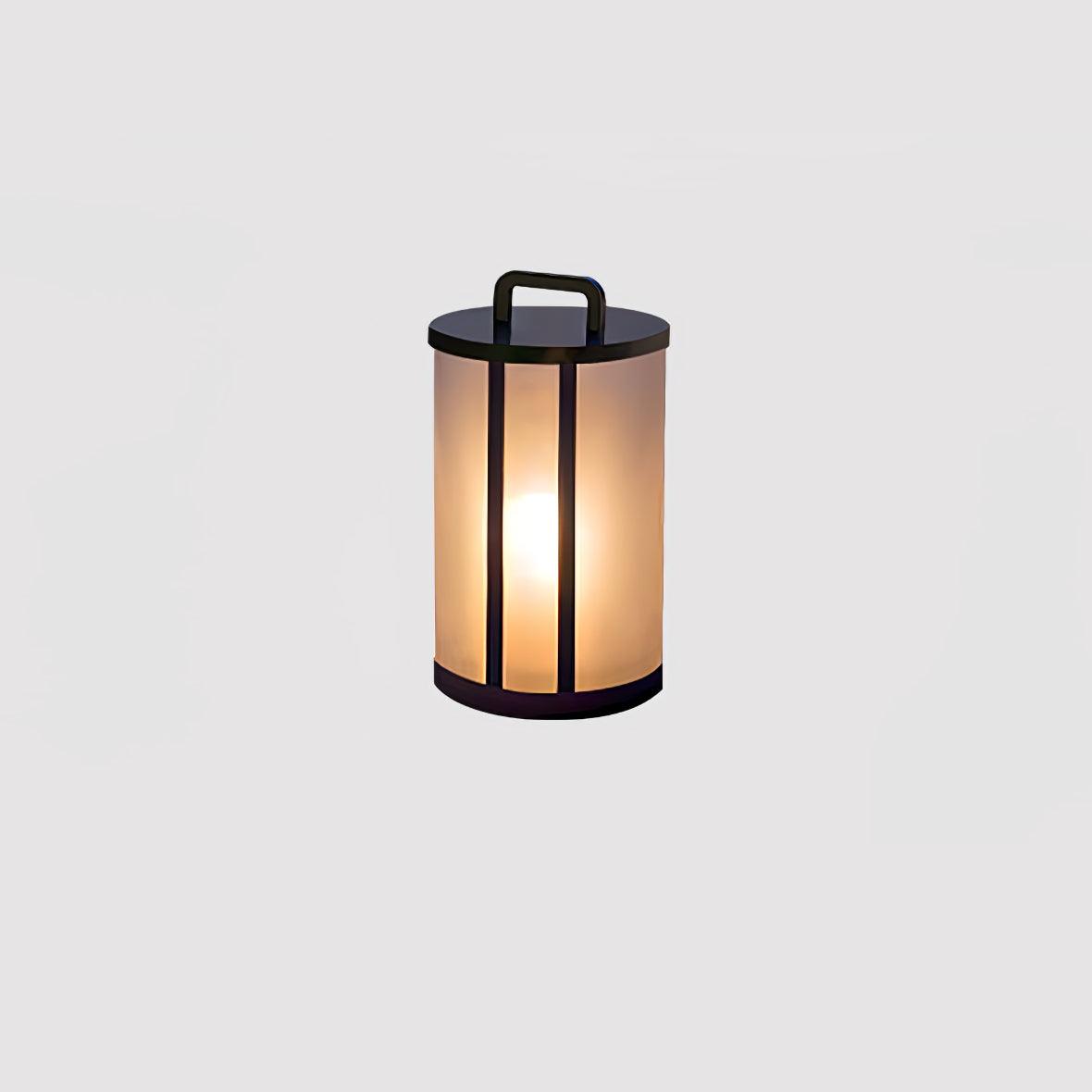 Round Pillar Acrylic Lantern Outdoor Lamp ? 7.9″ x H 13″ / Dia 20cm x H 33cm / Model A: Wired Version / Warm Light