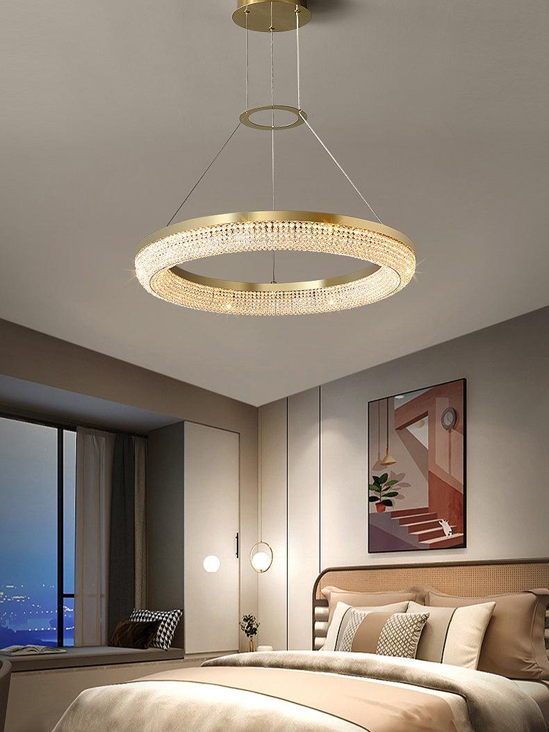Round Ring Crystal Chandeliers Chandelier