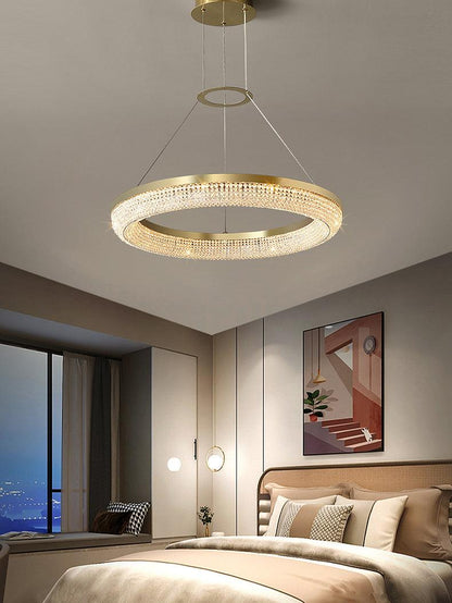 Round Ring Crystal Chandeliers Chandelier