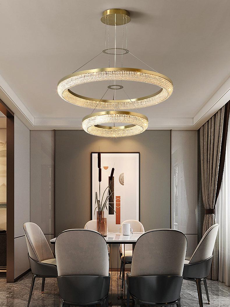 Round Ring Crystal Chandeliers Chandelier
