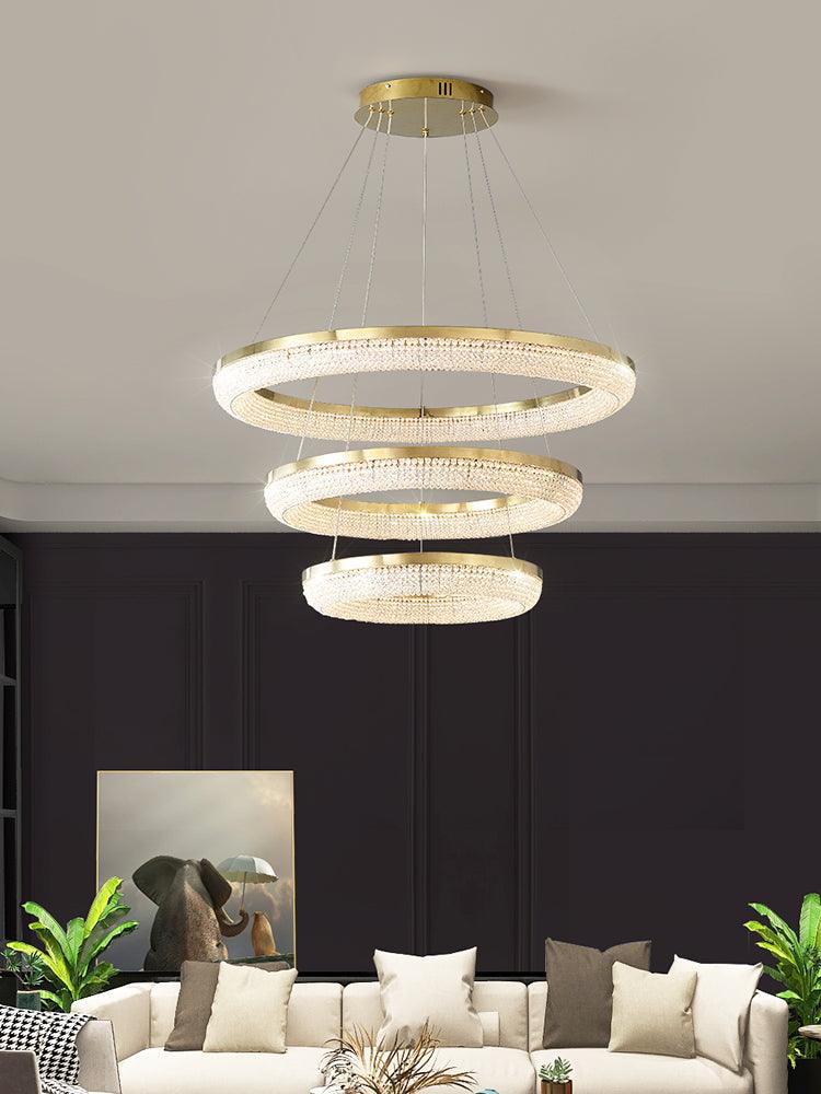 Round Ring Crystal Chandeliers Chandelier