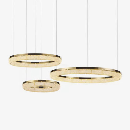 Round Ring Crystal Chandeliers Chandelier