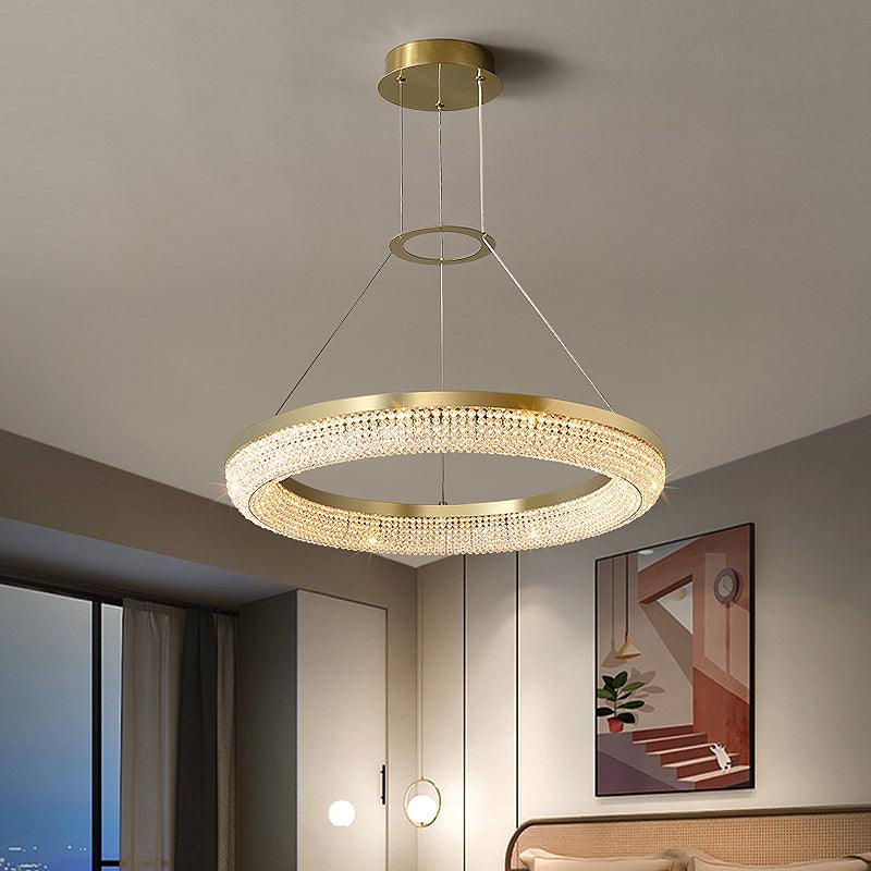 Round Ring Crystal Chandeliers Chandelier