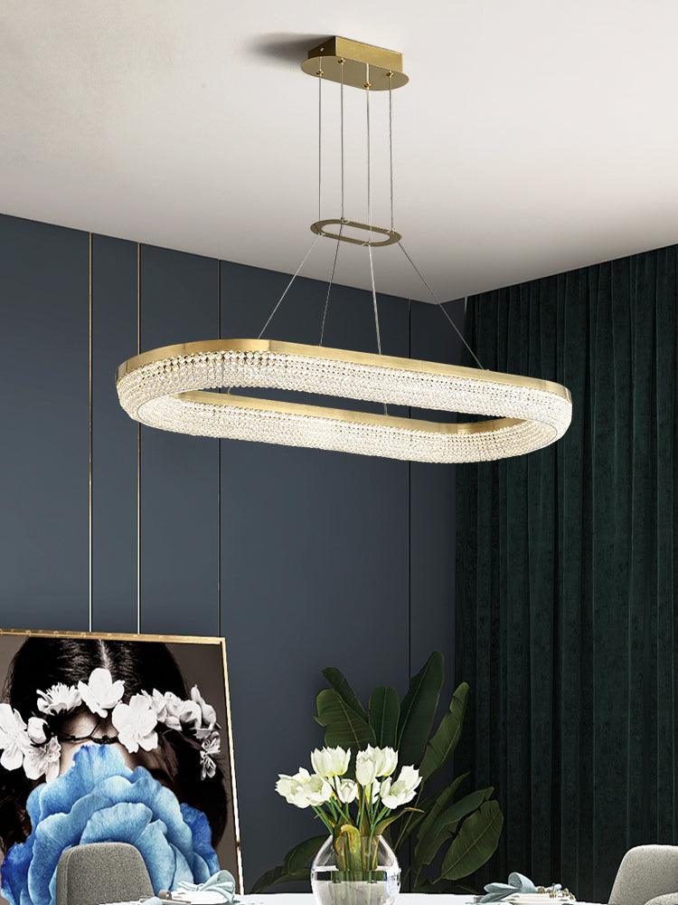 Round Ring Crystal Chandeliers Chandelier