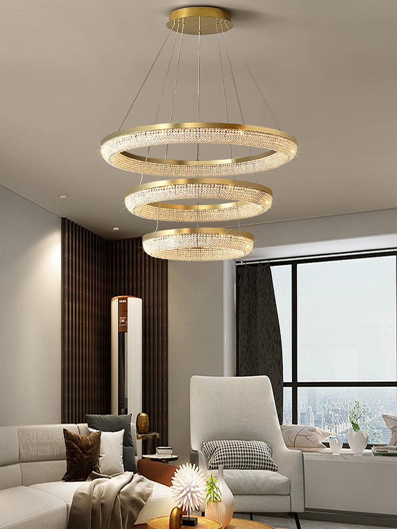 Round Ring Crystal Chandeliers Chandelier