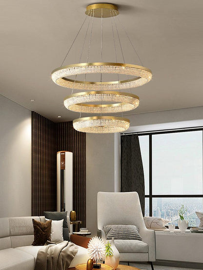 Round Ring Crystal Chandeliers Chandelier