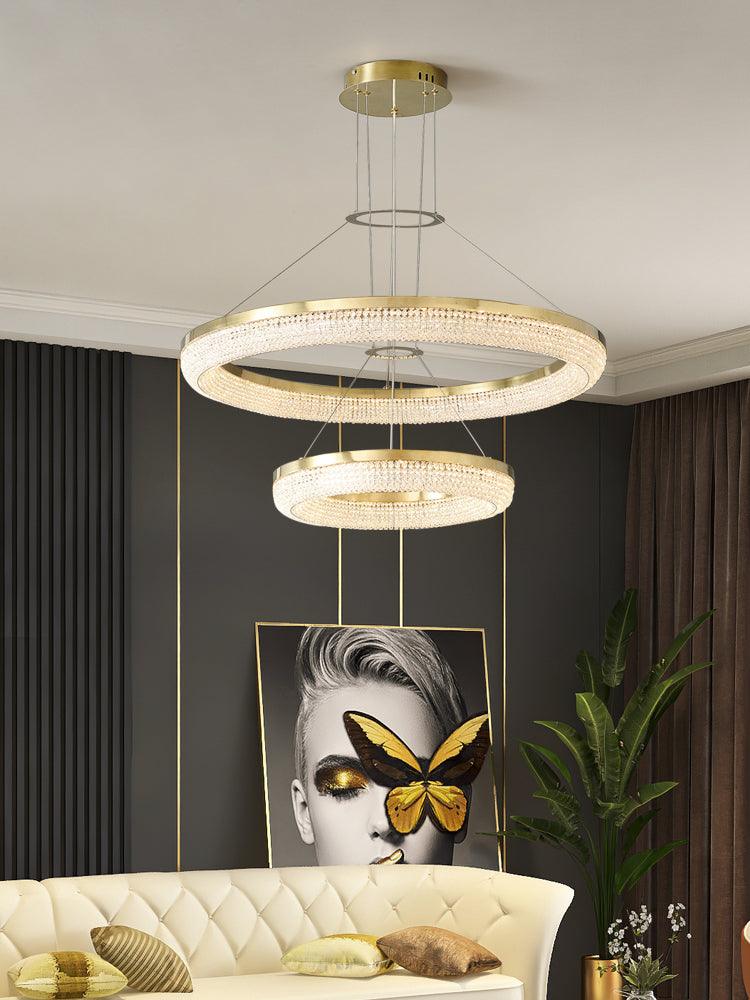 Round Ring Crystal Chandeliers Chandelier