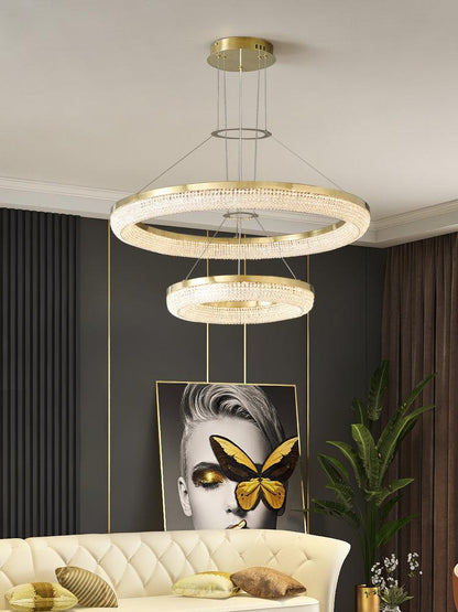 Round Ring Crystal Chandeliers Chandelier