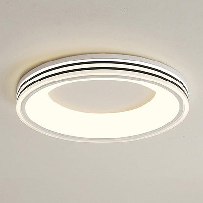 Round Shape Flush Ceiling Light Mode B: Dia 50cm x H 8cm / ? 19.7″ x H 3.1″ / White / Warm White Ceiling lamp