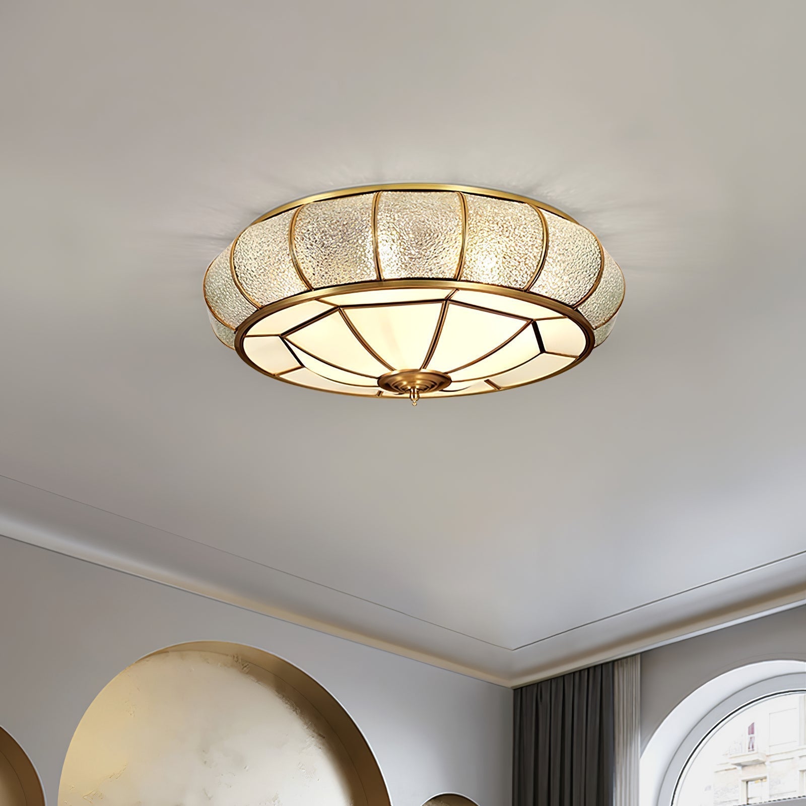 Round Textured Glass Ceiling Light Ceiling lamp