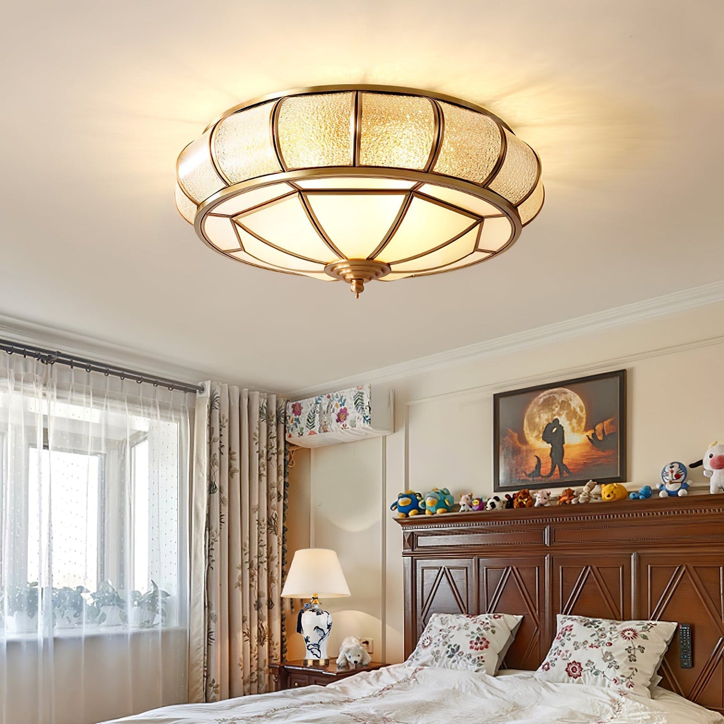 Round Textured Glass Ceiling Light Ceiling lamp