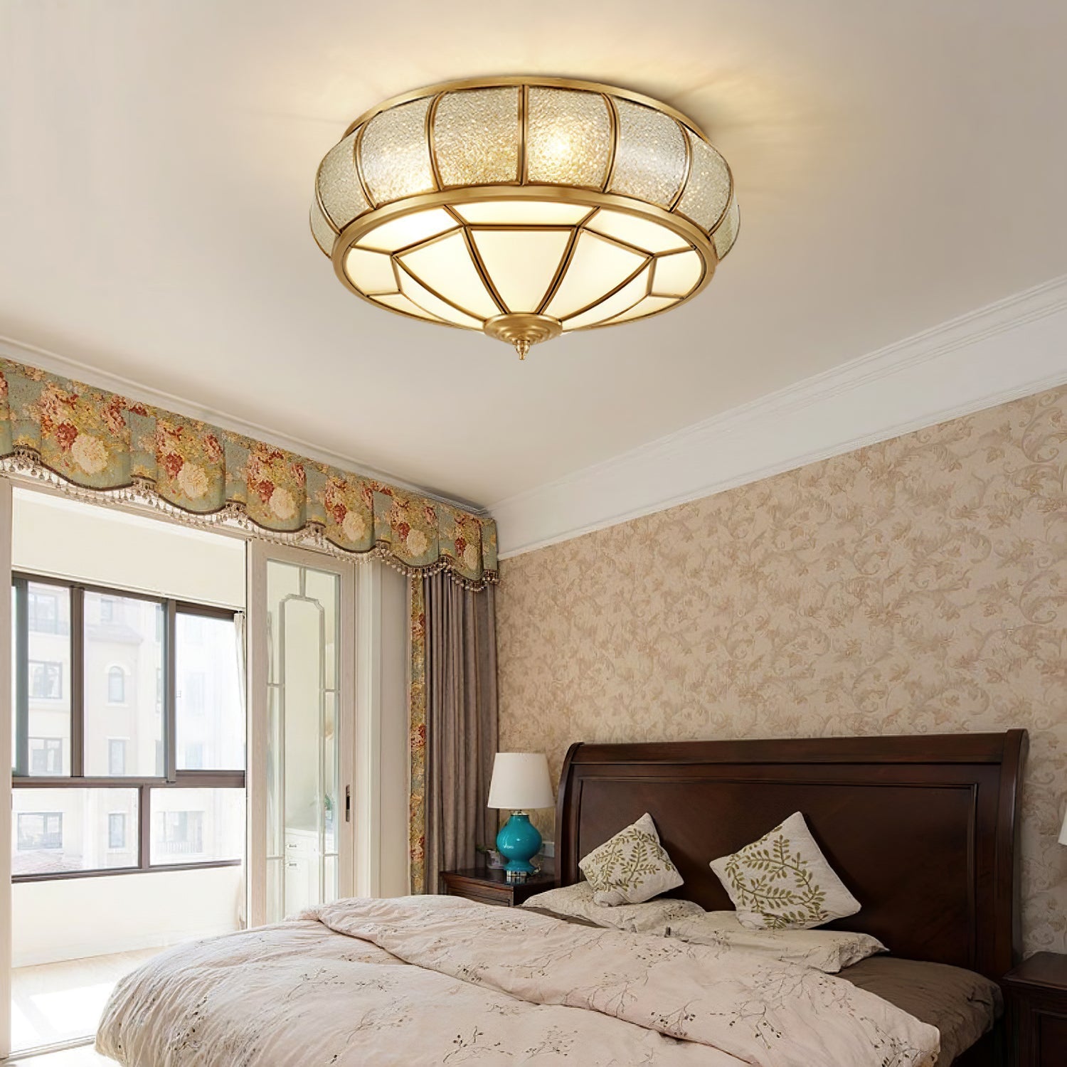 Round Textured Glass Ceiling Light Ceiling lamp