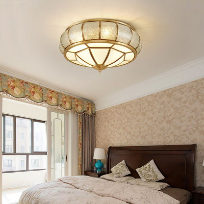 Round Textured Glass Ceiling Light Ceiling lamp