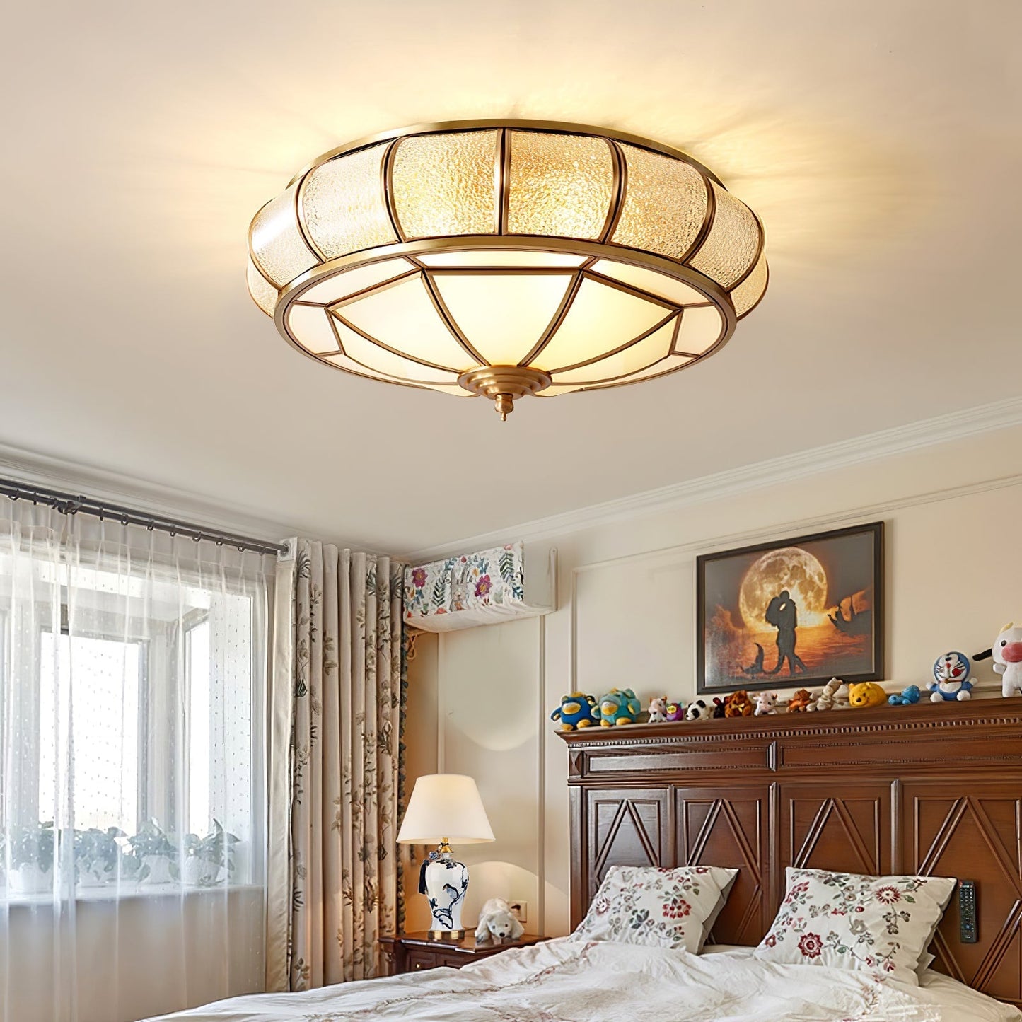 Round Textured Glass Ceiling Light Ceiling lamp
