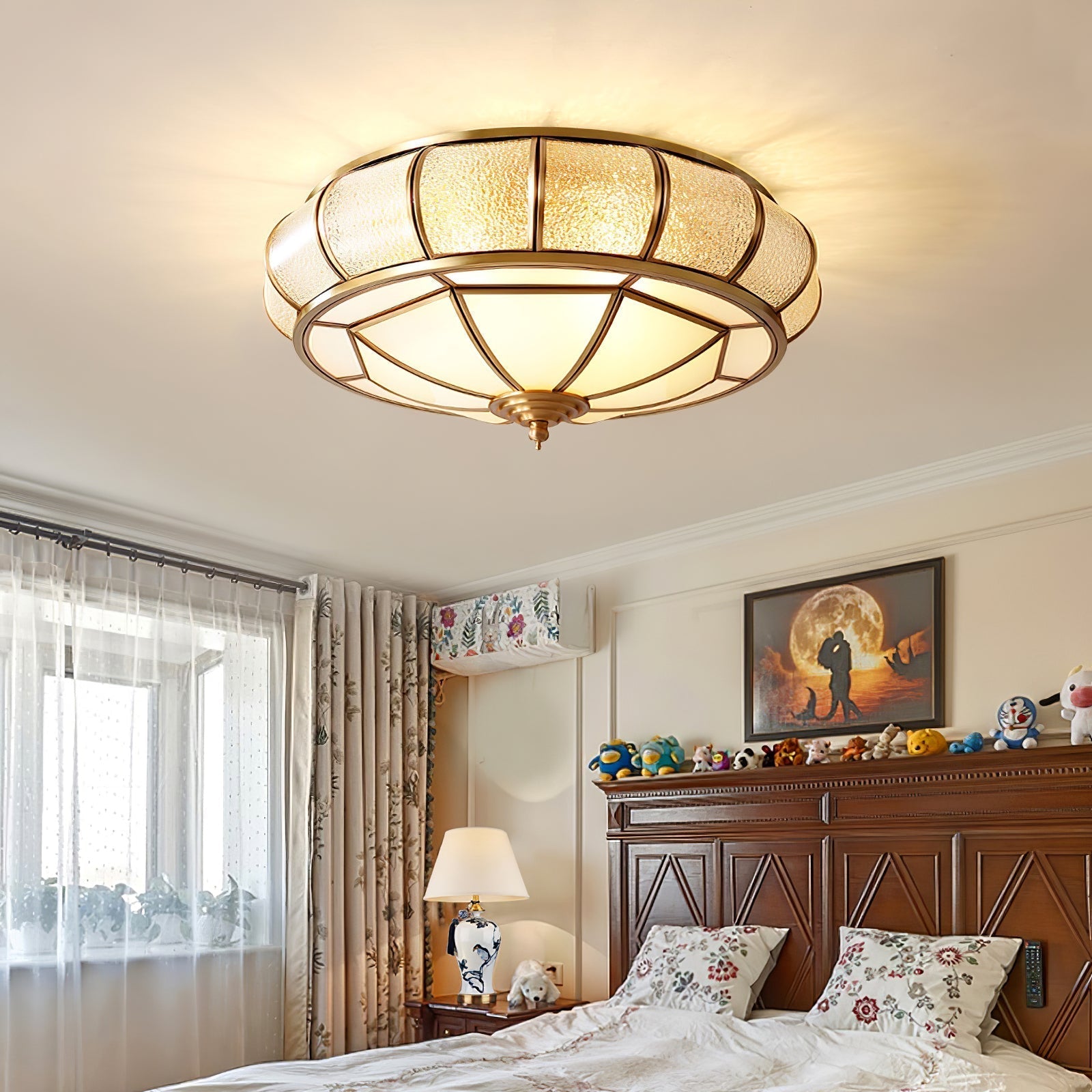 Round Textured Glass Ceiling Light Ceiling lamp